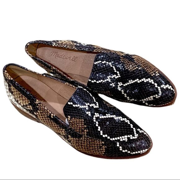 Madewell The Frances Loafer on Snake Embossed Leather - Picture 4 of 6